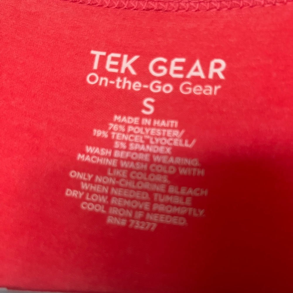 Tek Gear Women's Red Tank Top